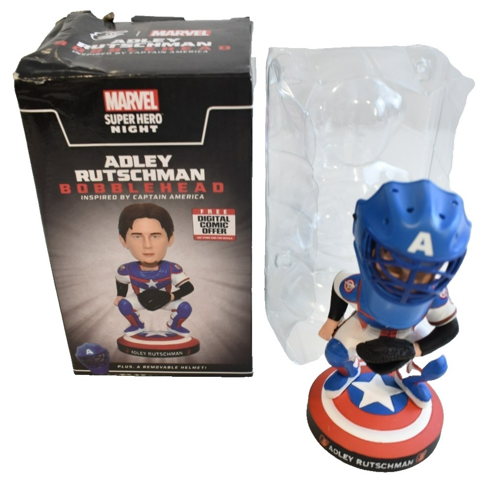 Baltimore Orioles SGA 6/10/23 Adley Rutschman Marvel Captain America Bobblehead